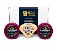 Snowdonia Cheese Co Pickle Power Cheddar, 2 x 200g, with Stockan's Thin Orkney Oatcakes - from GREAT BRITISH TRADING