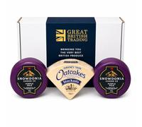 Snowdonia Cheese Co Purple Vale Cheddar with Giusti Balsamic Vinegar of Modena, 2 x 200g, with Stockan's Thin Orkney Oatcakes