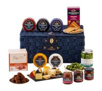 Snowdonia Cheese Company - Cheeseboard Hamper | 5 Snowdonia Cheese Truckles, 3 Chutneys, Chocolate Salted Caramel Truffles, Olives and Fig & Cranberry Crackers