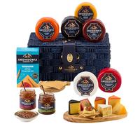 Snowdonia Cheese Company Indulgent Cheese Hamper | Gift Basket | 6 Award Winning Cheeses, Chutney, Spelt & Natural Yoghurt Crackers | Delivered Chilled