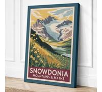 Snowdonia Mountains & Myths Canvas Wall Art Print 30x20 Inch