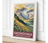 Snowdonia Mountains & Myths Canvas Wall Art Print 30x20 Inch