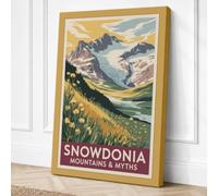 Snowdonia Mountains & Myths Canvas Wall Art Print 30x20 Inch