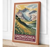 Snowdonia Mountains & Myths Canvas Wall Art Print 30x20 Inch