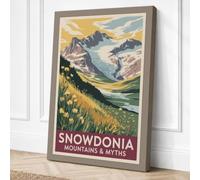 Snowdonia Mountains & Myths Canvas Wall Art Print 30x20 Inch (76 x 51 cm)