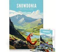 Snowdonia National Park 1000 Pieces Puzzles for Teenagers Analytical Skill Quiet Fun Tight Join Chic Xmas Gift (50x75cm)