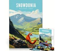 Snowdonia National Park Puzzles for Adults 1000 Puzzles Analytical Skill Leisure Escape Tight Join Seasonal Gift (38x26cm)