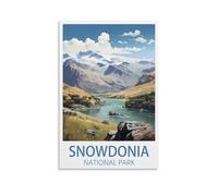 Snowdonia National Park Vintage Travel Posters Mountain 12x18inch(30x45cm) Print Home Bedroom Office Living Room Decor Canvas Poster