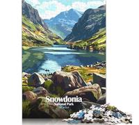 Snowdonia National Park Wales Landscape Puzzles for Paperboard Puzzles Great Gift for Adults 38x26cm/1000pcs