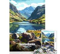 Snowdonia National Park Wales Landscape Teenager Jigsaw Puzzles 1000 Pieces Enhance Mindful Thinking And Focus Relaxing Stress Relief Game (38x52cm)