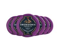 Snowdonia Purple Vale Cheddar Cheese | 6 x 200g | Mature Cheddar with Caramelised Onion & Balsamic Vinegar | Welsh Gourmet Cheese | Vegetarian