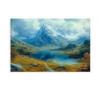 Snowdonia Wales Canvas Poster Wall Art Decor Print Picture Paintings for Living Room Bedroom Decoration 08x12inch(20x30cm)