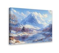 Snowdonia Wales Travel Poster Canvas Poster Wall Art Decor Print Picture Paintings for Living Room Bedroom Decoration 08x12inch(20x30cm)