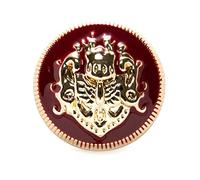 Snowdrift 10Pcs Metal Buttons for Sewing Scrapbook Jacket Blazer Sweaters Crafts Handwork Clothing 10-25mm,Red Gold,23mm