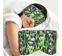 Snowdrop Flowers, Sleep Mask for Home Travel, Full Eye Covers Light Blocking Eye Mask Sleep Eye and Ear Muffs