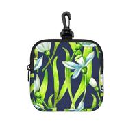 Snowdrop Flowers, Square Zipper Storage Bag, Neoprene Coin Purse, Small Wallets, Change Pouch, Change Purse
