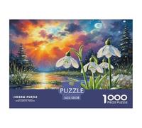 Snowdrop Jigsaw Puzzle 1000 Pieces Fit Adults Or Families Together Puzzle Game for The Whole for Women Home Decoration 100% Recvcled Cardboard 52x38cm/1000pcs