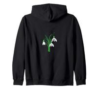 Snowdrops Zip Hoodie
