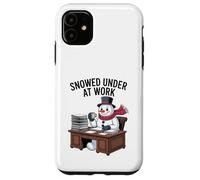 Snowed Under at Work Funny Office Holiday Case for iPhone 11