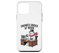 Snowed Under at Work Funny Office Holiday Case for iPhone 12 mini