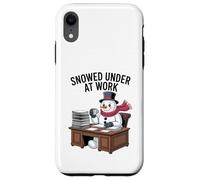 Snowed Under at Work Funny Office Holiday Case for iPhone XR