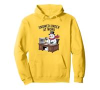 Snowed Under at Work Funny Office Holiday Pullover Hoodie