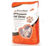 Snowflake 30L Premium Quality Wood Based Cat Litter Pellets, 3 Times More Absorbent than Ordinary Litter, Odour Control, FSC Approved UK Sourced and Manufactured, Biodegradable, 30 Litre, 15 KG