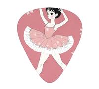 Snowflake-Ballet 12 Pack Guitar Picks With 3 Thicknesses And Storage Box, Abs Plectrums For Electric Bass Guitar Players