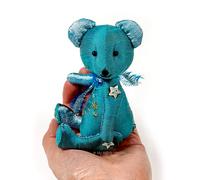 Snowflake Bear Miniature Teddy Bear Sewing Pattern Tiny Winter Teddy