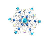 Snowflake Brooch Pin Winter Brooch Women Christmas Party Decoration