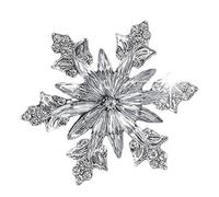 Snowflake Brooch Pins for Women,Vintage Rhinestone CZ Winter Flower Lapel Pins Crystal Christmas Brooch Badge Pins Cloth Dress Accessories Jewelry for Christmas, L, Copper Rhinestone, no gemstone