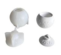 Snowflake Candle Holder Mold User Friendly Silicone Candelabra Mold for Making Snowflake Sphere Candle Cup