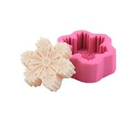 Snowflake Candle Molds, Christmas Snowflake Shaped Silicone Moulds Soap Candy Chocolate Fondant Molds Cake Decorating Tools