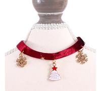 Snowflake Cat Collar, Christmas Cat Collars for Cats,Adjustable Velvet Pet Collars - Cute and Versatile Decorative Collar Comfortable for Walking and Life Q