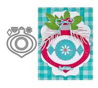 Snowflake Christmas Ball Die Cuts for Card Making, Metal Cutting Dies for Paper Scrapbooking, DIY Stencils for Album Party Wedding Festivals Decoration