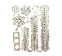 Snowflake Cutting Die Exquisite Small Snowflake Embossed Knife Shape Template Christmas Party Card Making Supplies