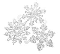 Snowflake Cutting Dies Snowflake Embossing Die Cuts for Christmas Card Making Scrapbooking Album Paper Flower Cutting Dies for Card Making Flower Metal Metal Border