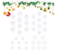 Snowflake Decoration Set, Christmas Tree Flash Snow Pendants, Decorations, Christmas Ornaments for the Garden, Christmas Decorations for Bedroom, Snowflake Ornaments for the Garden, We