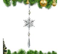 Snowflake decorations, 2D acrylic charm pendant - Christmas decoration for the home - for winter parties, parties, ceilings, offices, outdoor homes