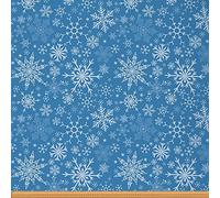 Snowflake Fabric by The Yard,Christmas Snowflakes Floral Reupholstery Fabric for Chairs,Xmas Winter Holiday Fabric for Outdoor and Home DIY Projects,1 Yard,(L92*W150cm) Blue White