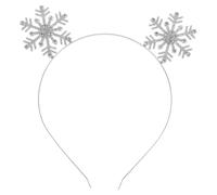 Snowflake Headband Silver Zinc Alloy Christmas Party Hair Accessory