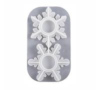 Snowflake Holder Silicone Great for Christmas Decoration Crystal Candlestick Resin Molds Holder Resin Mold Silicone Casting Mold
