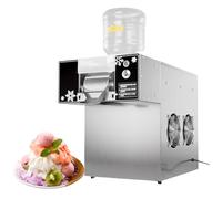 Snowflake Ice Cream Machine, Stainless Steel Ice Shaver Machine, Electric Snow Cone Maker, Speed Adjustable, for Food Truck, Restaurant, Milktea Shops, Household, etc 120KG