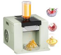 Snowflake Ice Machine, 280W Korean Bingsu Shaved Ice Machine Bingsu Machine 60kg/24h Snow Ice Maker, Thickness Adjustable for Bar Cocktails/Milk,Green