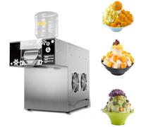 Snowflake Ice Machine 60/120/180kg/DAY Automatic Bingsu Maker with Flake Ice Food-Grade Stainless Steel Material Speed Adjustable for Restaurant, Café, Bar, Party(120KG)