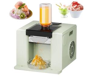 Snowflake Ice Machine, 60KG/24H Electric Snow Cone Machine 750ml Barrel and Receiving Tray, Electric Crushed Snow Cone Shaver for Home, Party, Gathering, Food Truck, Commercial green