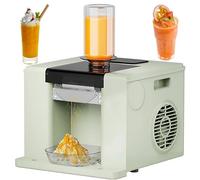 Snowflake Ice Machine, Electric Crushed Snow Cone Shaver 60kg/day Air Cooling, Smoothie Machine For Food Truck Restaurant Milk tea Shops & Household green