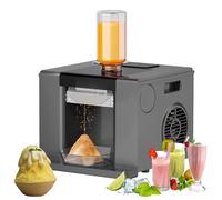 Snowflake Ice Machine, Shaved Ice Machine, Automatic Snow Cone Machine, Air Cooled Efficiency Ice Crushing, Suitable For Parties/Bars/Home Use/Beverage Shops (White/Gray) Grey