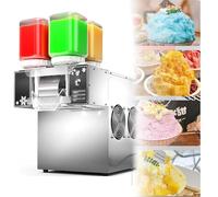 Snowflake Ice Machine - Stainless Steel Ice Crusher, Electric Snow Cone Maker with Speed Adjustable, 750W