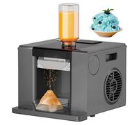 Snowflake Ice Maker, 280W Commercial Snow Cone Machine with Smart Panel, Self-Cleaning & Fast Cooling, 60kg/24h Automatic Ice Shaver for Food Truck, Restaurant, Milk Tea Shop & Home Black